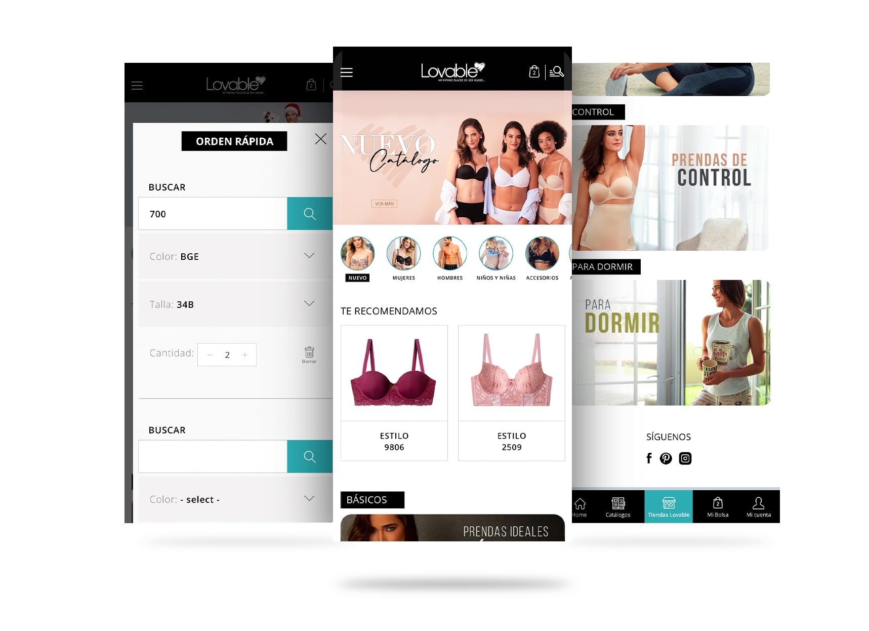 Improvement of ecommerce website and creation of mobile app for Lovable