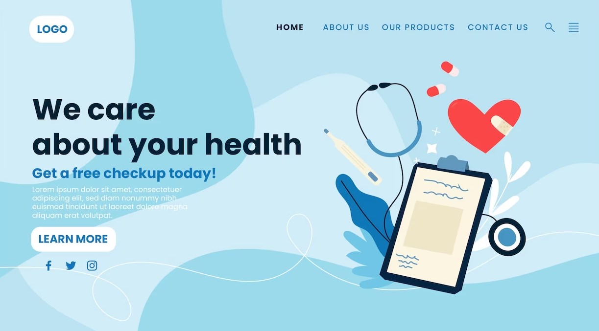 website de salud
