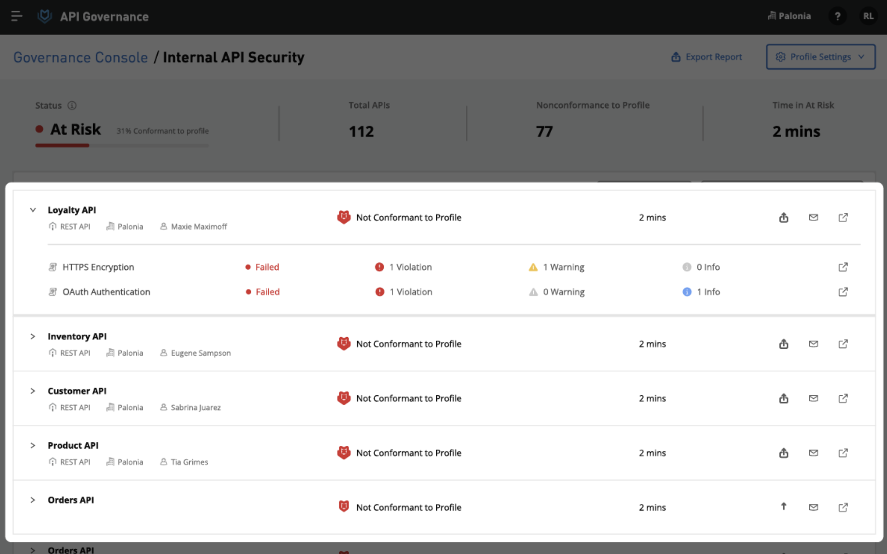 Anypoint API Governance